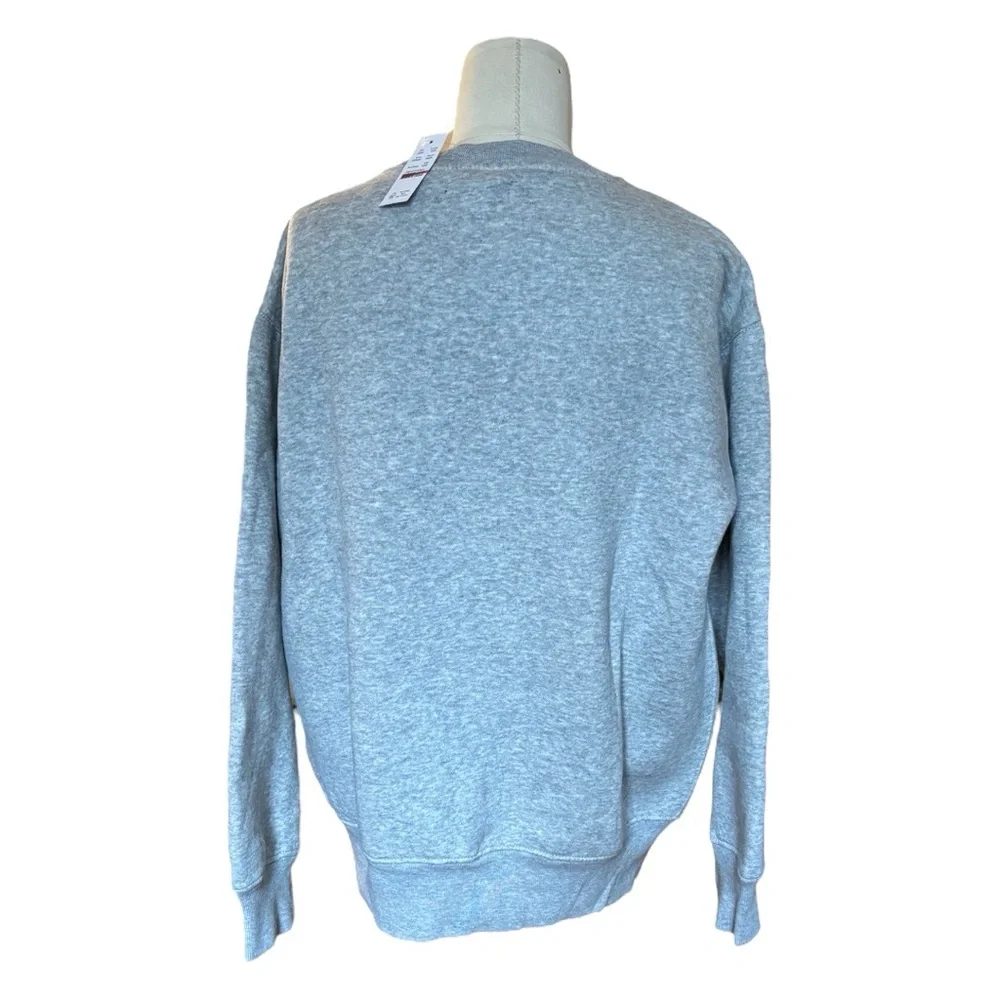 J. Crew Gray Crewneck Fleece Sweatshirt